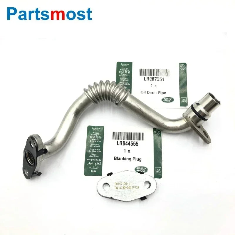 3.0 V6 Modified Turbo Oil Return Pipe LR087351 or Blanking Plug LR044555 for Range Rover RR Sport Velar Discovery 4 Jaguar XF XJ