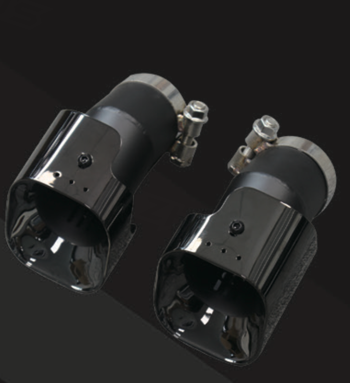 Defender Exhaust Tips L663 90, 110, 130 - D250, D300 (Gloss Black)