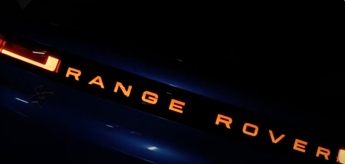 Illuminated LED Tailgate Cover RANGE ROVER Design for Range Rover Sport L461 2022+