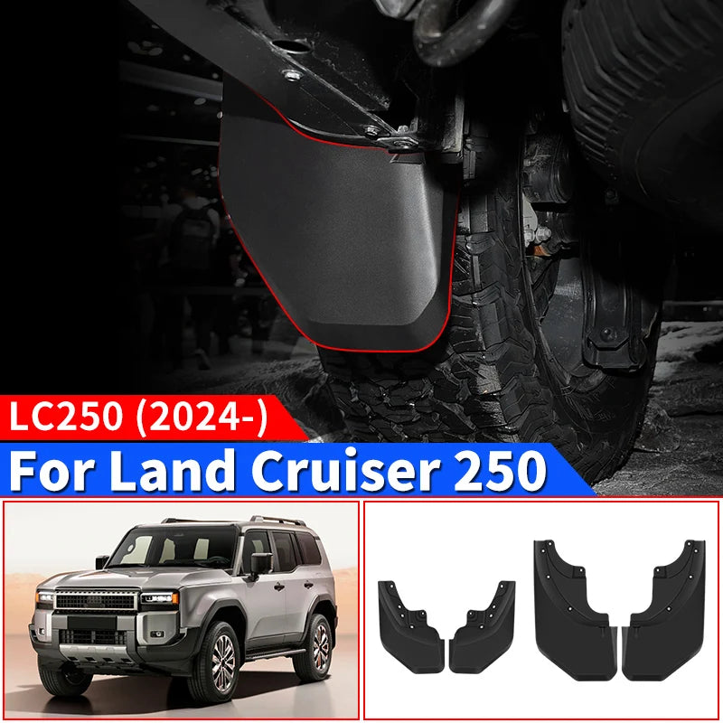 Front and Rear Mudflaps For Toyota Land Cruiser 250 2024 1958 Prado LC250