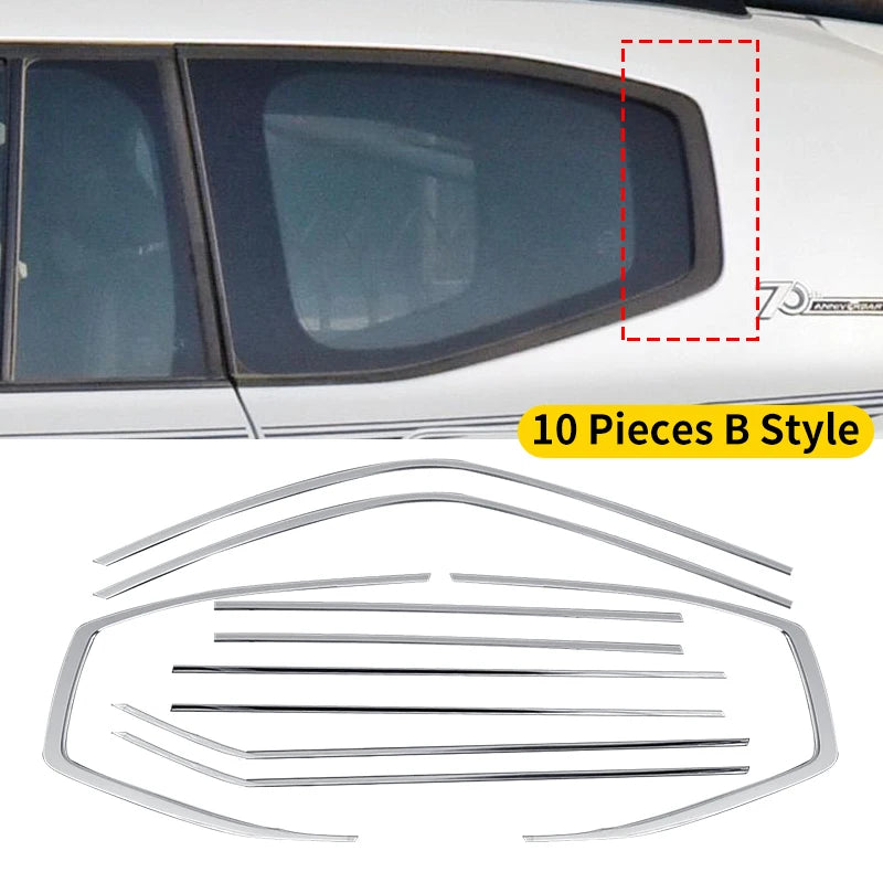 Car Side Window Chrome Decorative Strip For 2021-2024 Toyota Land Cruiser 300 LC300