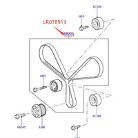 Thumbnail for 3.0L Diesel Double Turbo Timing Belt Tensioner For Land Rover Discovery 4 Range Rover 13 RR Sport 14 Velar INA ST19529G LR078913