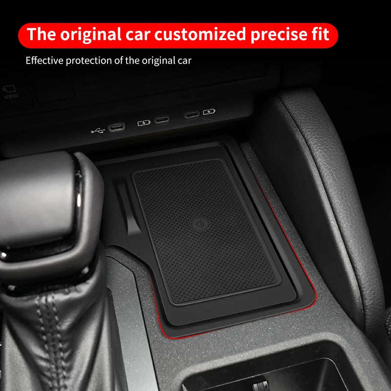 Prado center console Wireless Charger Silicone Protection Pad For Toyota Land Cruiser 250 2024