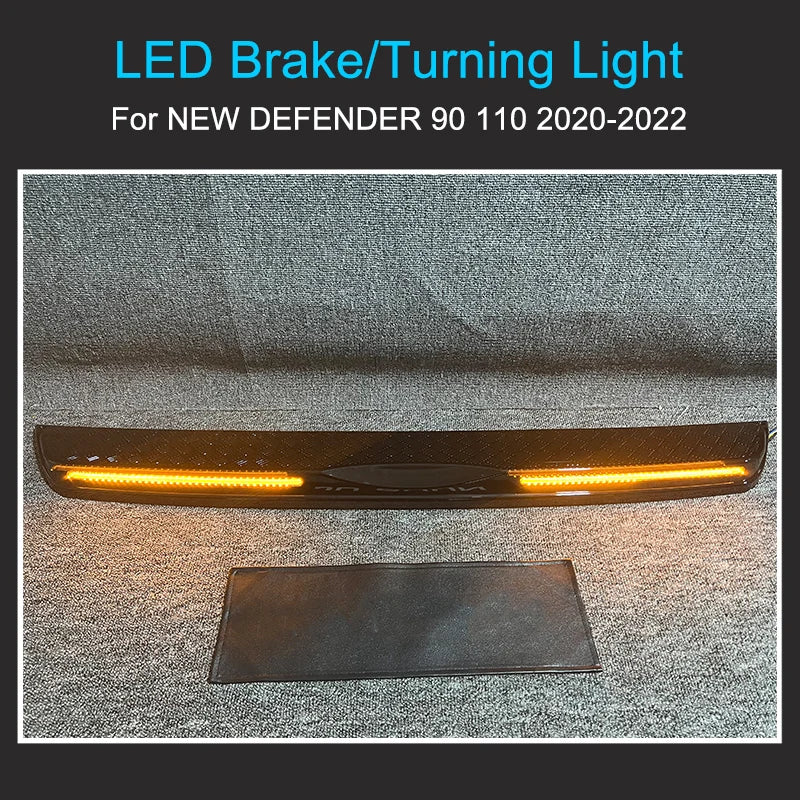 LED Rear Bumper Tailgate Cover with Dynamic Brake Light for Defender L663