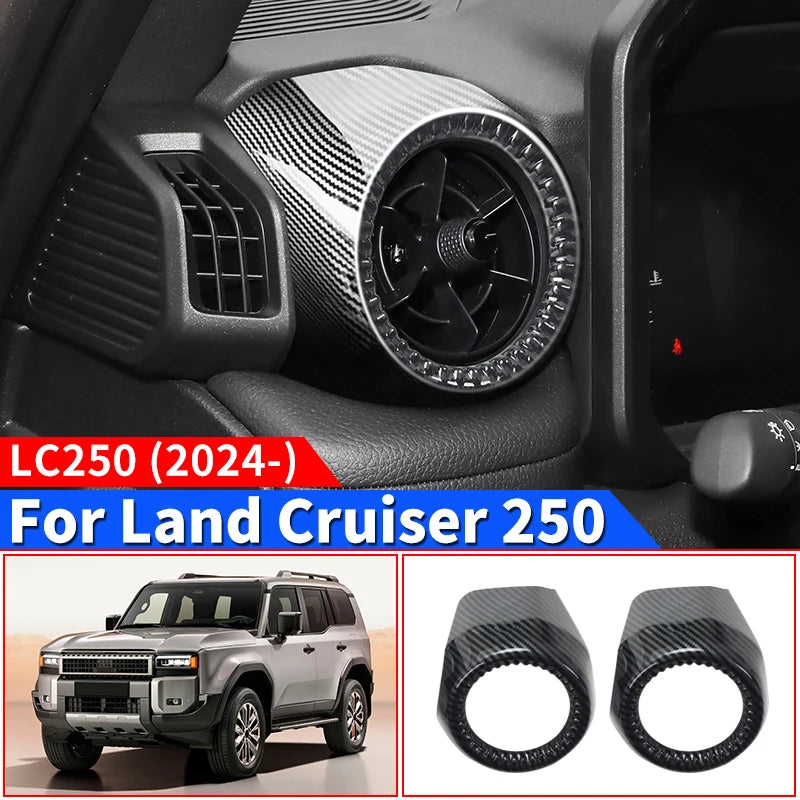 Left and Right Air Conditioning Vent Decoration Cover For 2024 Toyota Land Cruiser 250 1958 Prado LC250