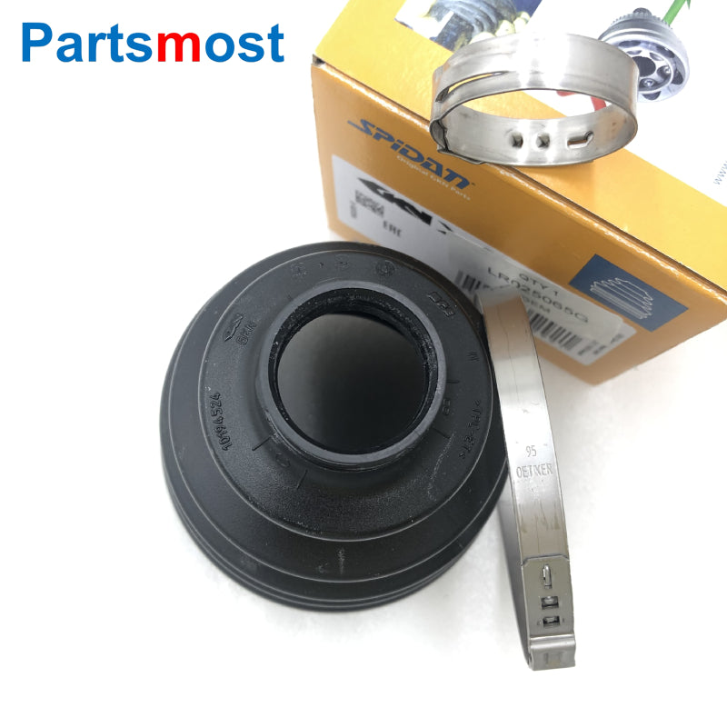 Front Outer Inner CV Joint Boot Kit for Range Rover Evoque Discovery Sport RH Left Axle Boot GKN 36022 36178 LR025065 LR025066
