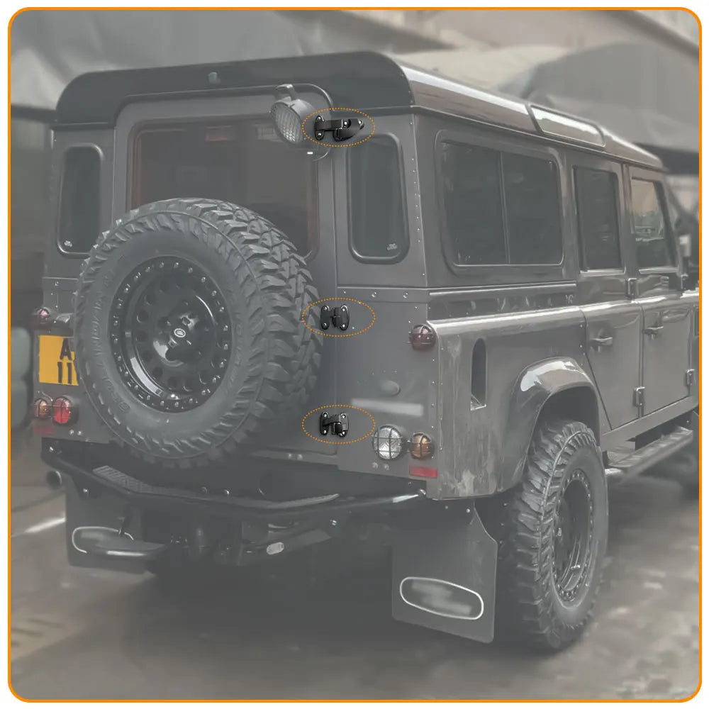 Aluminum Tailgate Doors Hinge for Old Land Rover Defender 90 110 130