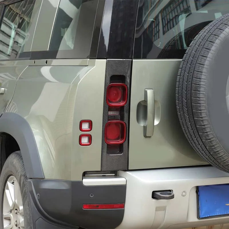 Real carbon fibre Taillight Protection Panel For Land Rover Defender 90 110 130 2020-2025
