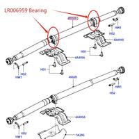 Thumbnail for Rear Propshaft Centre Support Bearing for Freelander LR2 Range Rover Evoque Driveshaft Carrier Bracket For LR006959 OR LR031394