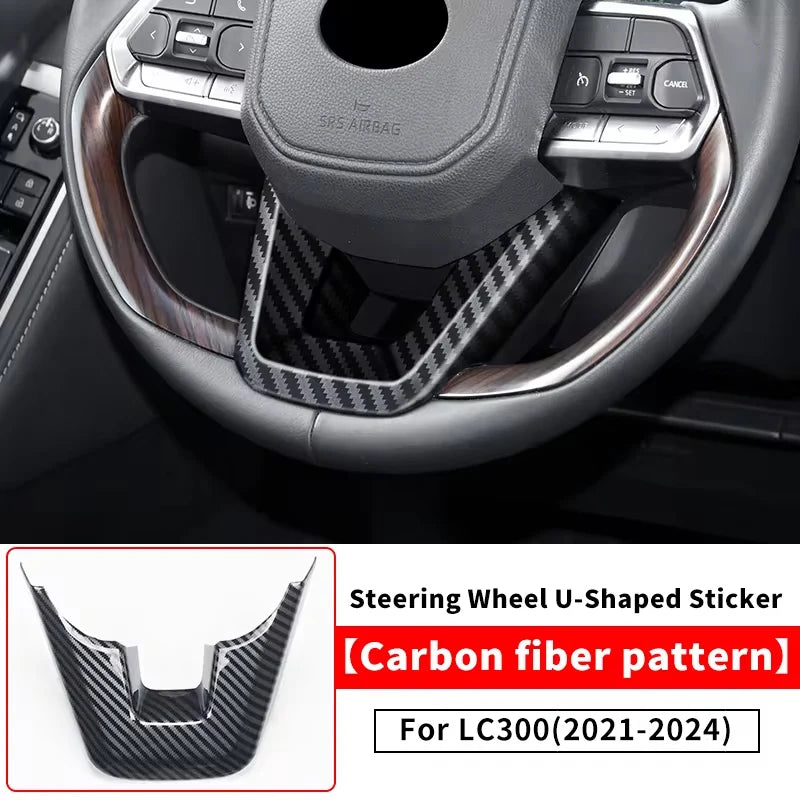 Steering wheel Button Surrounds For Toyota Land Cruiser LC300 2021 2022 2024