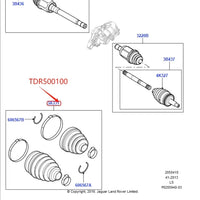 Thumbnail for GKN 305631 Front Axle Driveshaft CV Joint Boot Kit For Land Rover Discovery 3 LR4 Range Rover Sport 2005-2013 2.7 3.0D TDR500100