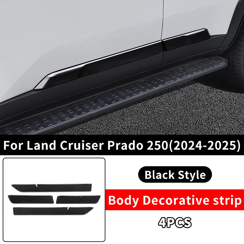 Side door cover strips For Toyota Land Cruiser 250 Prado Lc250 2024 2025