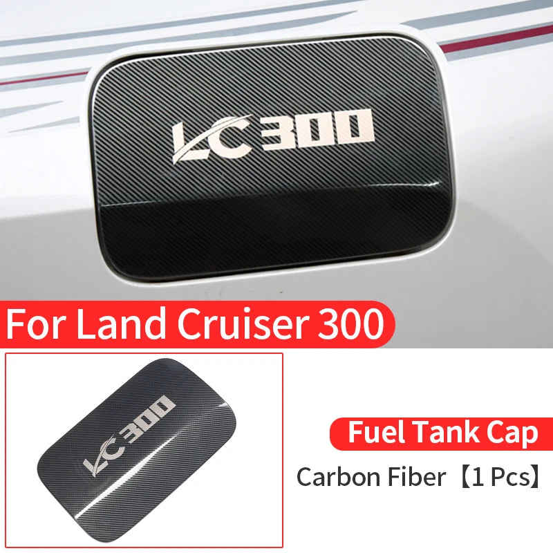 Stainless Steel Fuel Cap Cover for Toyota Land Cruiser 300 Lc300