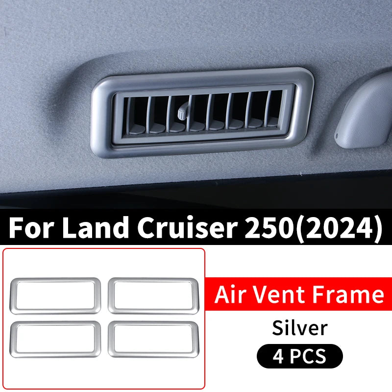 Air Conditioning Vents trim surround covers For Toyota Land Cruiser 250 2024