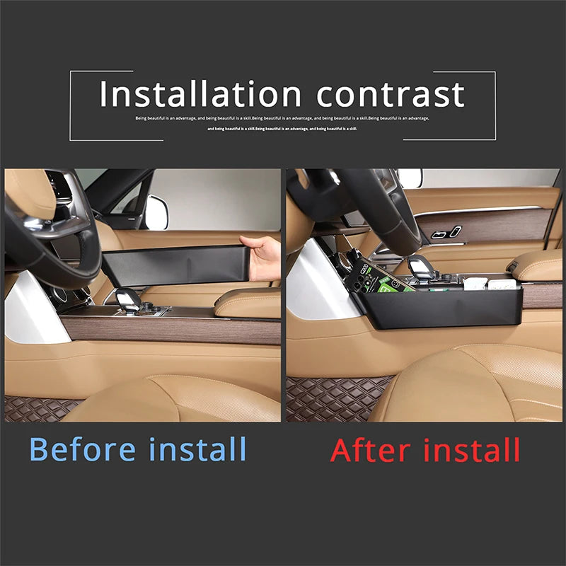 Center Console Side Storage Box Multi-Function Mobile Phone Tray For Land Rover Range Rover Vogue L460 2023 2024