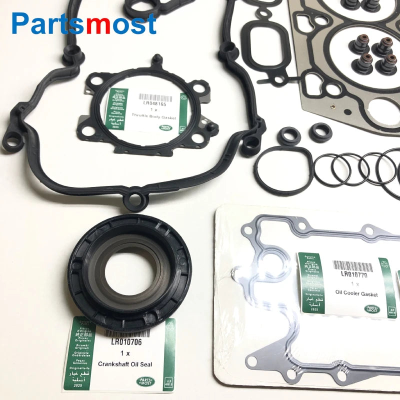 5.0 PETROL ENGINE OVERHAUL GASKET SET FOR RANGE ROVER SPORT DISCOVERY VELAR LR026141 LR026142 LR010882 010789 LR043721 LR078819