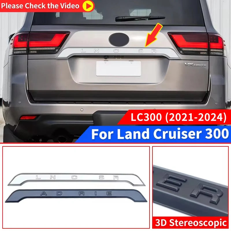 Tailgate Strip cover For 2021-2024 Land Cruiser 300