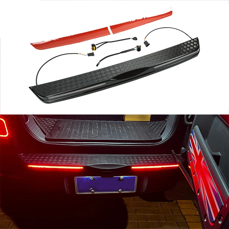 LED Rear Bumper Tailgate Cover with Dynamic Brake Light for Defender L663