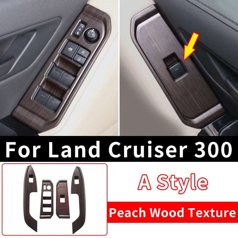 Windows Control Panel Decoration Protective Sticker For Toyota Land Cruiser 300 2021 2022 2023 LC300