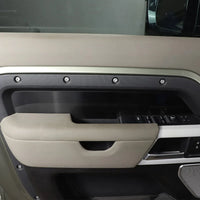 Thumbnail for Stainless Steel Black Car Interior Door Decorative Panel Sticker For Land Rover Defender 110 2020-2025