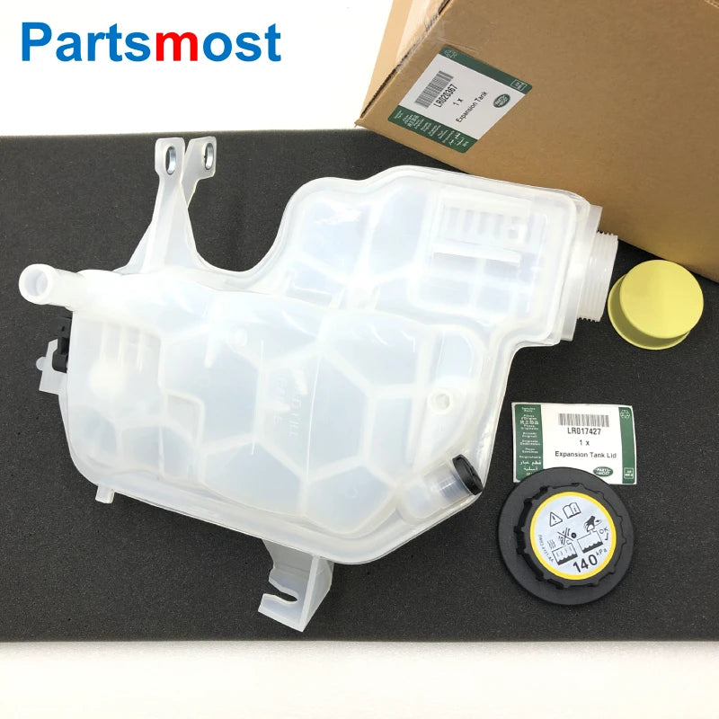 Expansion Tank With Cap 140kPa for Land Rover LR3 LR4 Range Rover Sport Radiator Coolant Container PCF500015 LR020367 / LR017427