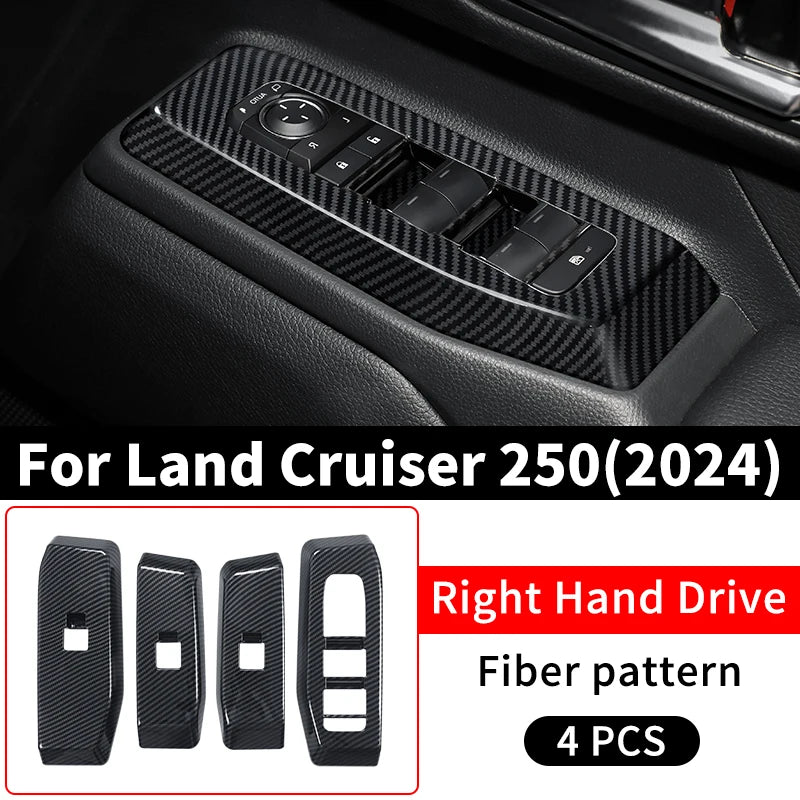 Windows Control Panel Decoration Protective cover For Toyota Land Cruiser 250 2024  Prado