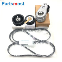 Thumbnail for 3.0 V6 5.0 V8 Drive Belt Idler pulley Tensioner for Discovery 4 Range Rover 13 RR Sport 14 Velar LR035543 035544 036304 LR035546