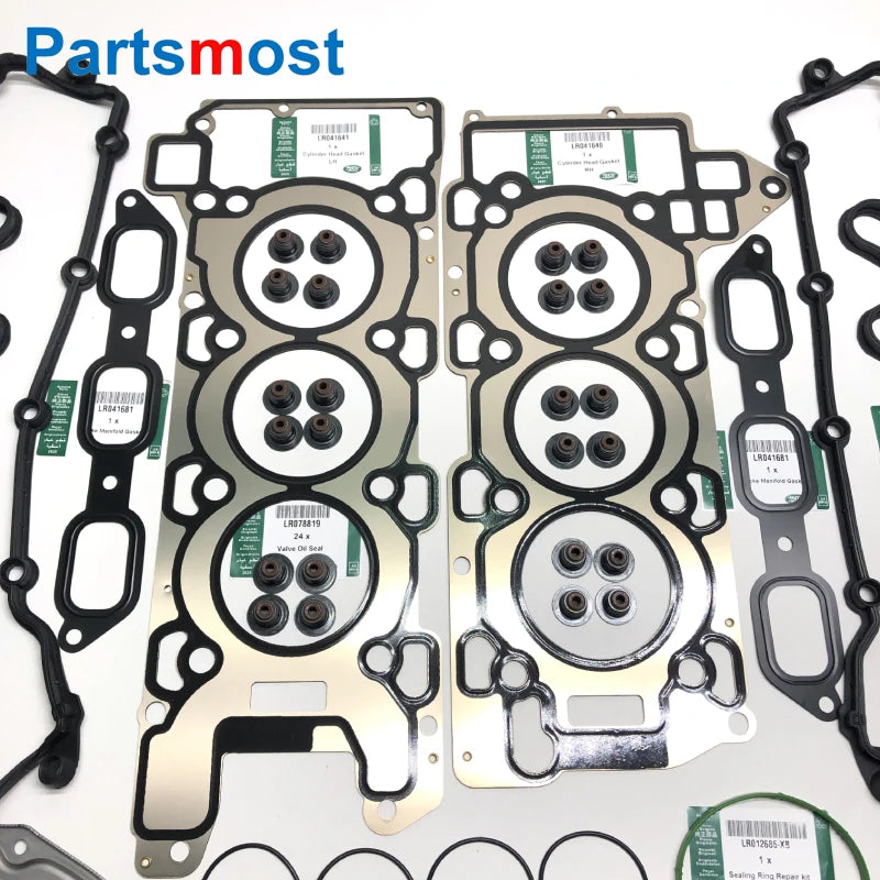3.0 PETROL ENGINE OVERHAUL GASKET SET FOR RANGE ROVER SPORT DISCOVERY VELAR LR105300 105301 LR041681 41868 41869 043721 LR078819