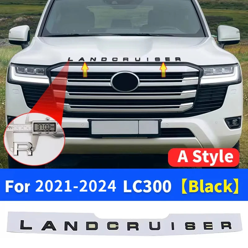 LAND CRUISER LETTERING For Toyota Land Cruiser 300 LC300