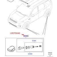Thumbnail for 433MHZ TIRE PRESSURE SENSOR FOR LAND ROVER LR2 LR4 RANGE ROVER EVOQUE RR SPORT DISCOVERY SPORT VELAR LR058023 LR066378 LR070840