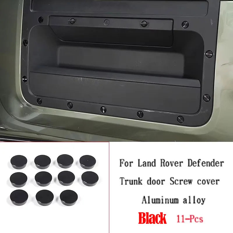 Aluminum Alloy Door Screws Protection Decorative Covers For Land Rover Defender L663 90 110 130 2020-2026