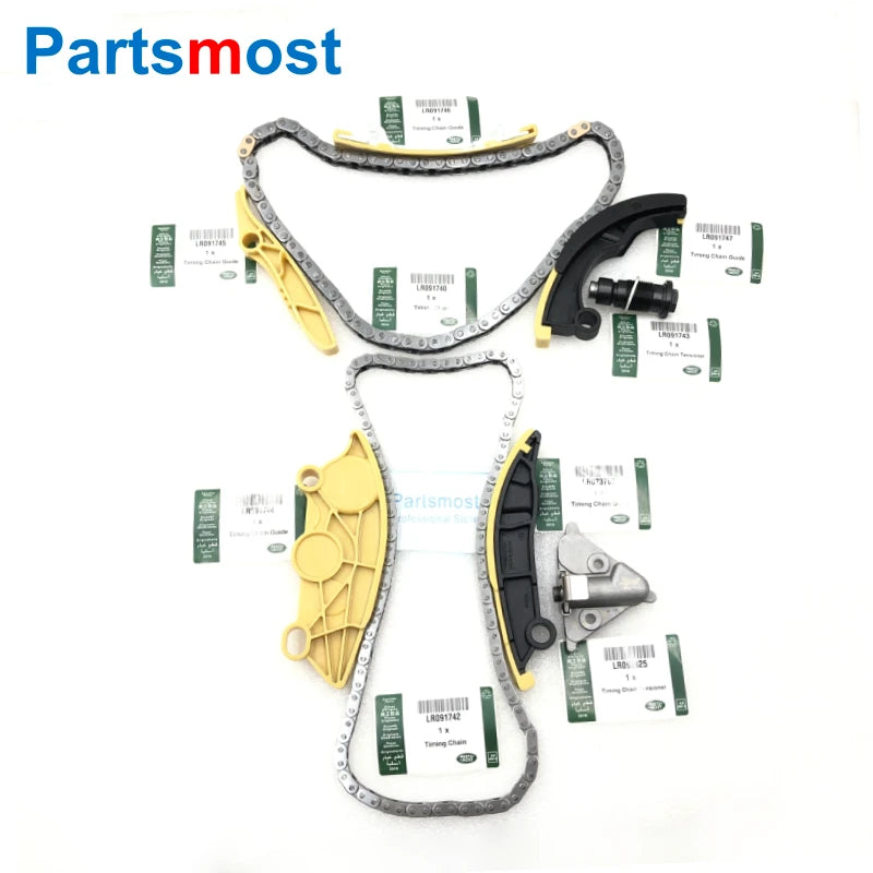 PETROL TIMING CHAIN GUIDE TENSIONER KIT FOR 2.0T DISCOVERY SPORT EVOQUE VELAR LR091740 742 743 744 745 746 747 LR073760 LR093825