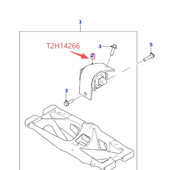 2.0 PETROL DIESEL TRANSMISSION REAR MOUNTING BRACKET FOR JAGUAR XE RANGE 2015- ALL NEW XF F-PACE 2016- T4N13010 T4N1434 T2H14266