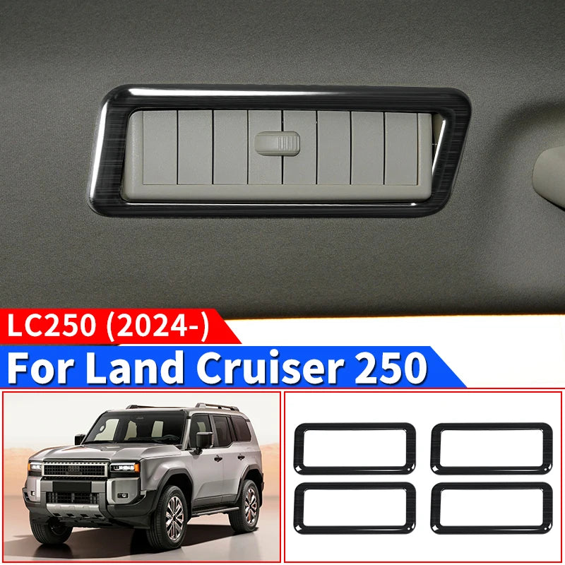 Air Conditioning Vents trim surround covers For Toyota Land Cruiser 250 2024