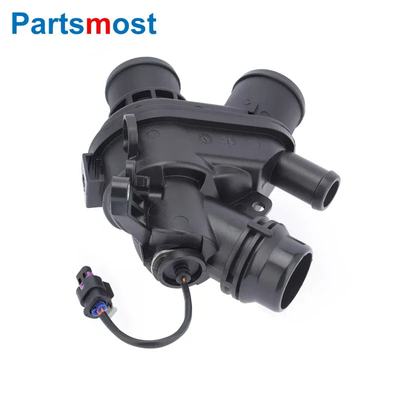 3.0 V6 Petrol Auto Thermostat Housing w/ Sensor for LR4 Range Rover RR Sport 14- New Discovery Velar LR062498 LR069809 LR095895
