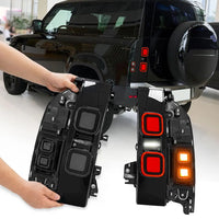 Thumbnail for Led Tail Lamp Rear Brake High Addtional Turn signal Reverse Taillight 2026 New Style For Land Rover Defender L663 2020-2026