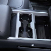 Thumbnail for ABS Carbon Fiber Central Control Water Cup Decorative Frame Cover For Land Rover Defender 90 110 130 2025