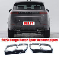 Thumbnail for Chrome Stainless Steel Quad Exhaust covers for Range Rover Sport L461 2023 2024