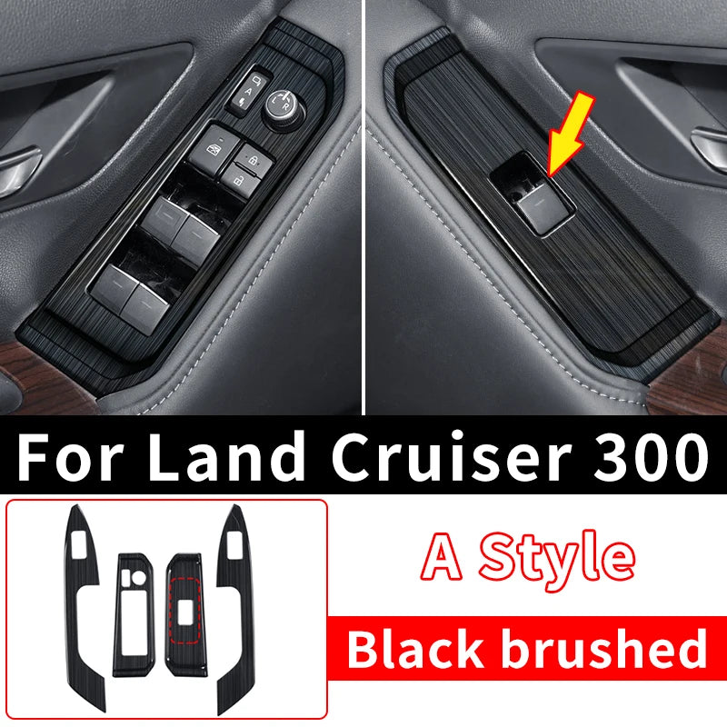 Windows Control Panel Decoration Protective Sticker For Toyota Land Cruiser 300 2021 2022 2023 LC300