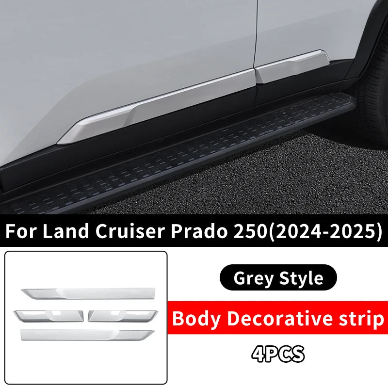 Side door cover strips For Toyota Land Cruiser 250 Prado Lc250 2024 2025