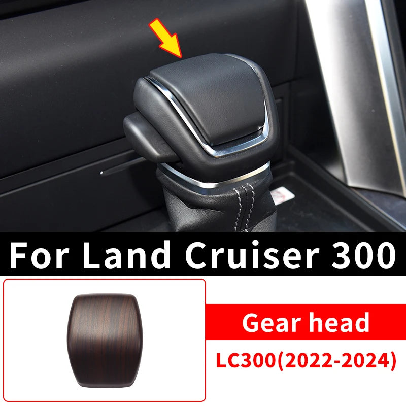 For 2021-2024 Toyota Land Cruiser 300  High Configuration Peach Wood Texture Interior Accessories LC300 Upgraded Modification