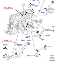 Thumbnail for 2.0 TOP BOTTOM RADIATOR HOSE FOR LAND ROVER LR2 EVOQUE DISCOVERY SPORT COOLANT WATER PIPE UPPER LR032347 LR094509 LOWER LR024236