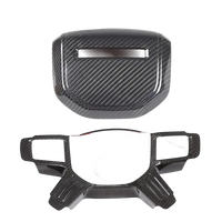 Thumbnail for Real Carbon Fiber Car Steering Wheel Decorative Panel Cover For Land Rover Defender 90 110 2020-2024