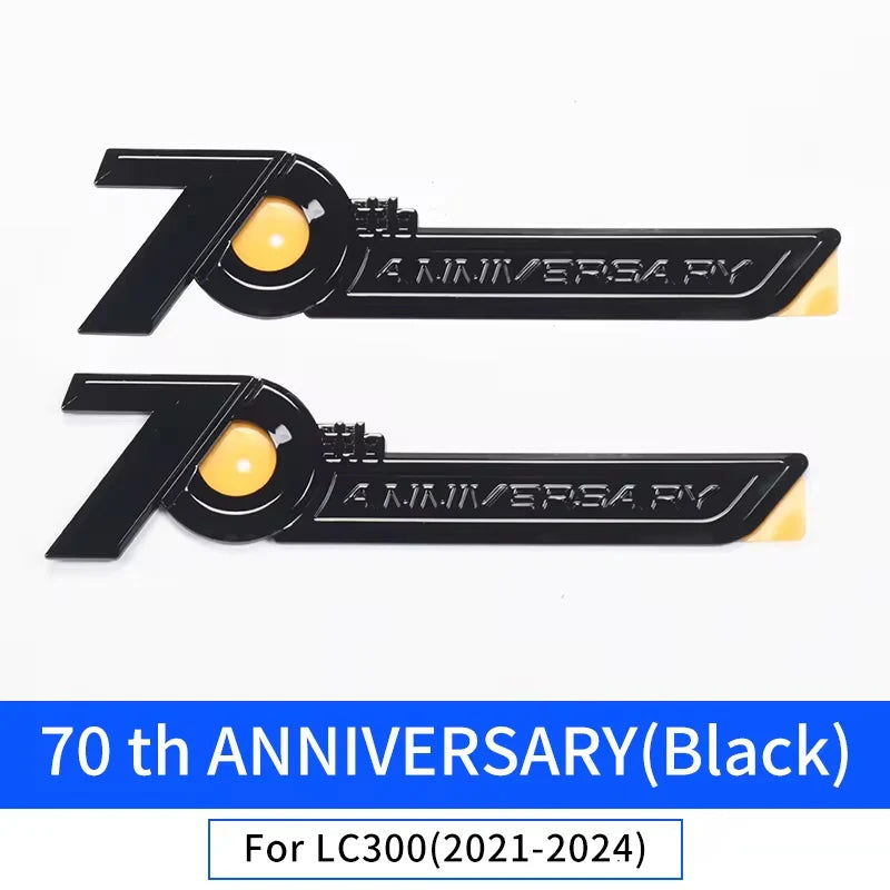 70th anniversary logo For 2008-2022 Toyota Land Cruiser Prado 200 Lc300 Fj200 Modified