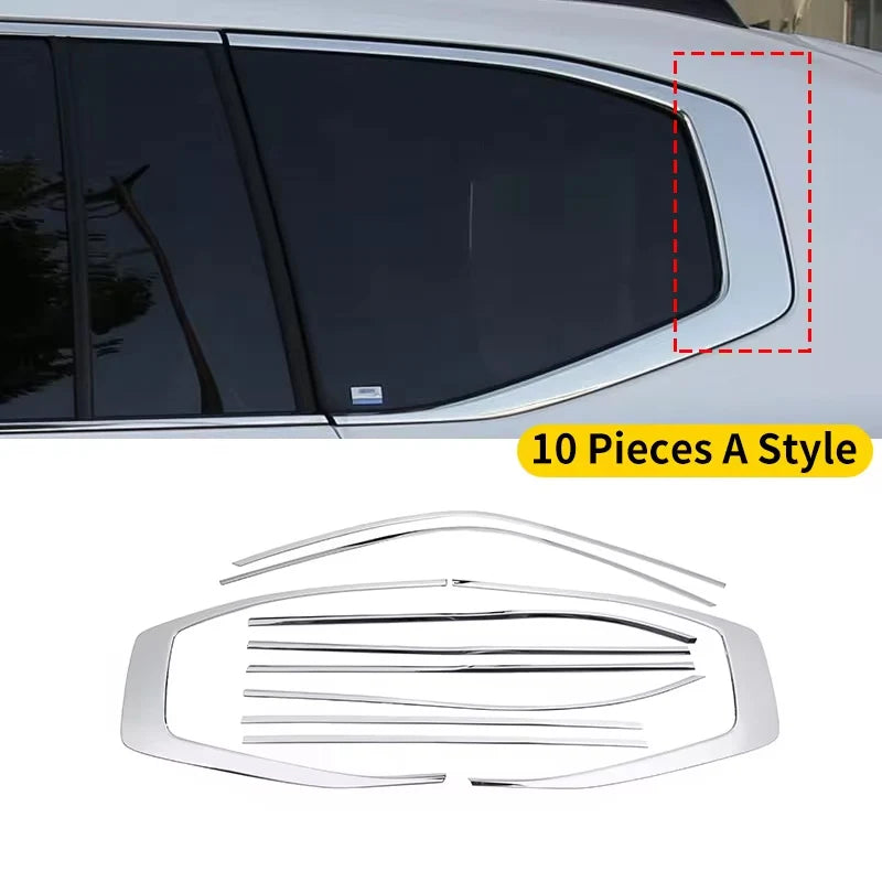 Car Side Window Chrome Decorative Strip For 2021-2024 Toyota Land Cruiser 300 LC300