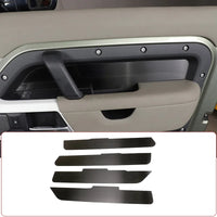 Thumbnail for Stainless Steel Black Car Interior Door Decorative Panel Sticker For Land Rover Defender 110 2020-2025