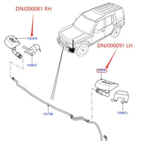 Thumbnail for HEADLAMP WASHER JET SET FOR LAND ROVER FREELANDER LR2 DISCOVERY LR3 LR4 RANGE ROVER RR SPORT BUMPER LIGHT WATER JET SPRAYER CAPS