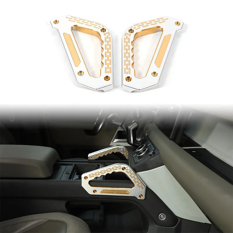 Aluminum alloy Car Center Console Sides Armrest handle For Land Rover Defender 90 110 130 2020-2024