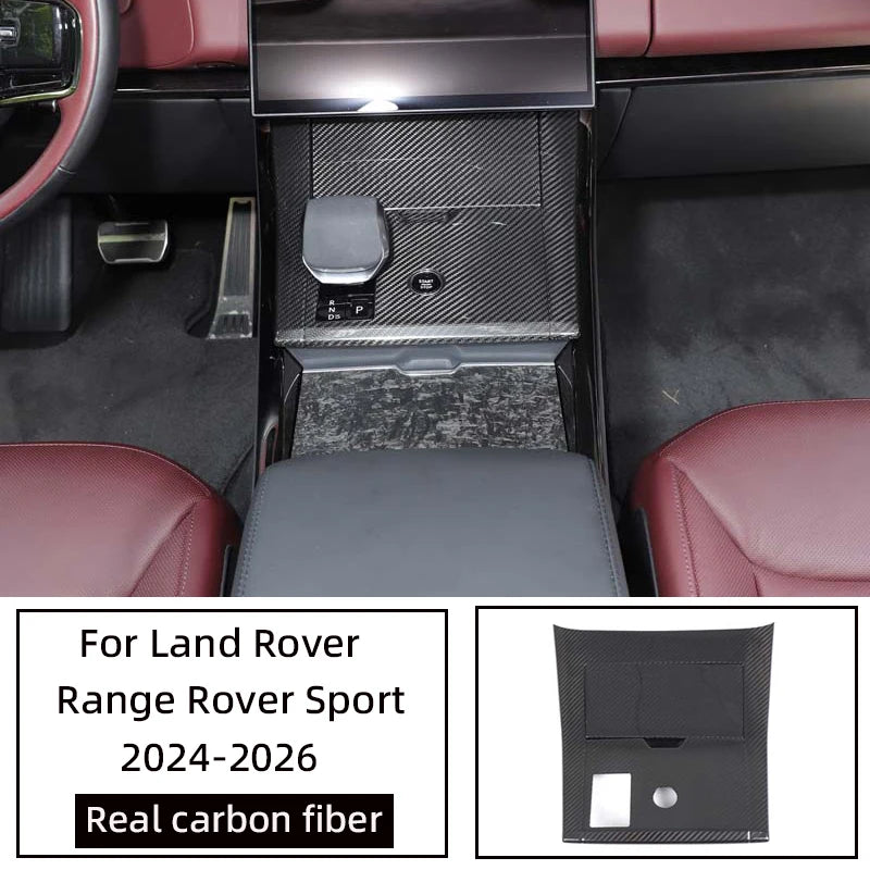 Real carbon fiber Gear shift centre console cover For Range Rover Sport L461 2024 +