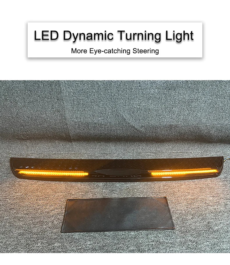 LED Rear Bumper Tailgate Cover with Dynamic Brake Light for Defender L663